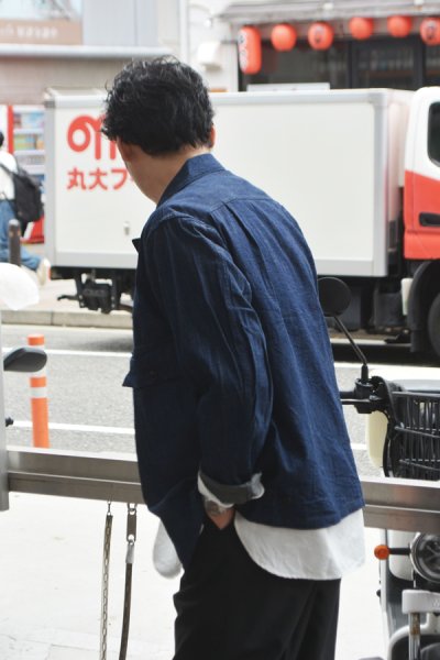画像10: *A VONTADE（アボンタージ）Naval Utility Jacket（ナバルユーティリティジャケット）"Indigo＆Black Denim" / Indigo（インディゴ） (10)