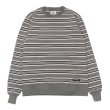 画像1: BARBARIAN（バーバリアン）Heavy Weight Crew Neck Shirt（ヘビーウェイト クルーネックシャツ） "Nine 4crs Stripes Repeat” / Graphite×Grey×Ivory×Black（グラファイト×グレー×アイボリー×ブラック） (1)