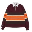 画像1: BARBARIAN（バーバリアン）Heavy Weight Rugby Collar Shirt（ヘビーウェイト ラグビーカラーシャツ）"BOLD MOUNTAINEER" / Harvard×Brown×Beige×Burnt Orange（ハーバード×ブラウン×ベージュ×B,オレンジ） (1)