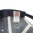 画像10: FULLCOUNT（フルカウント）#6843 6Panel Denim Baseball Cap（6パネルデニムベースボールキャップ）‘F' Patch / Indigo Blue（インディゴブルー） (10)