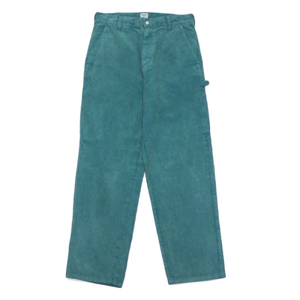 画像1: SMITH'S AMERICAN(スミスアメリカン)LES HALLES painter(レアールペインター)"Uneven Corduroy / Garment dye" / Jade(ジェード)【裾上げ無料】 (1)