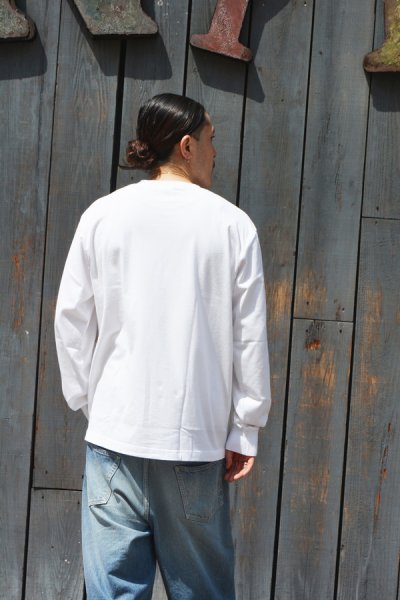 画像12: Yonetomi NEW BASIC(ヨネトミニューベーシック)NEW BASIC T-SHIRT "LONG SLEEVE"(ニューベーシックTシャツ "ロングスリーブ")/ White(ホワイト)・Black(ブラック) (12)