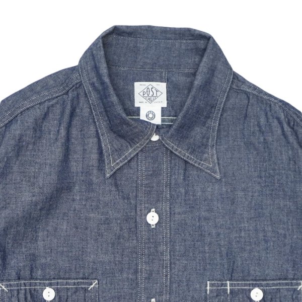 画像3: Post O'Alls（ポストオーバーオールズ）St.Louis（セント・ルイス）”Chambray" / Indigo（インディゴ） (3)