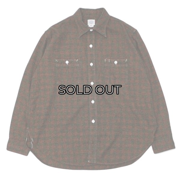 画像1: Post O'Alls（ポストオーバーオールズ）St.Louis（セント・ルイス）”Cotton Flannel Plaid" / Orange Block（オレンジ ブロックチェック） (1)