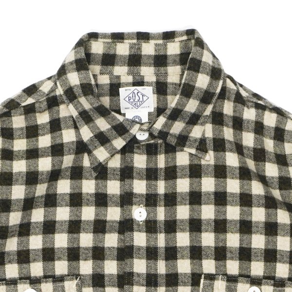 画像3: Post O'Alls(ポストオーバーオールズ)St.Louis(セント・ルイス)”Cotton Flannel Plaid" / Grey Block(グレー ブロックチェック) (3)