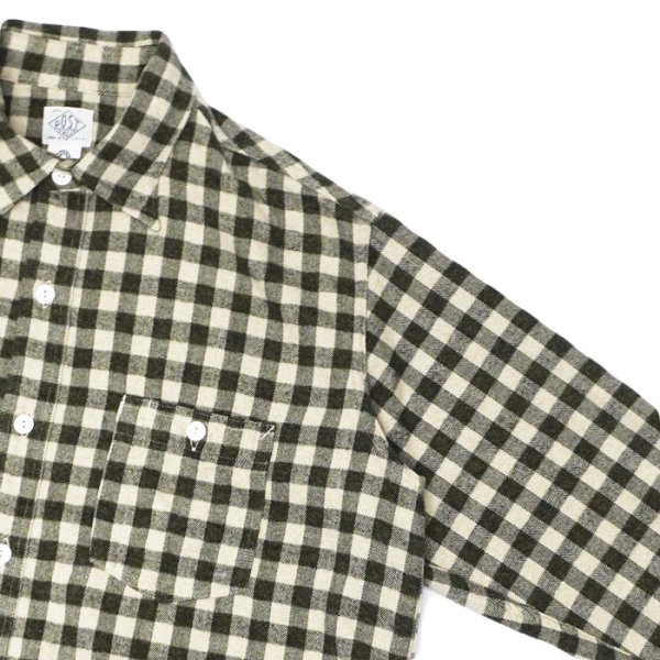 画像4: Post O'Alls(ポストオーバーオールズ)St.Louis(セント・ルイス)”Cotton Flannel Plaid" / Grey Block(グレー ブロックチェック) (4)
