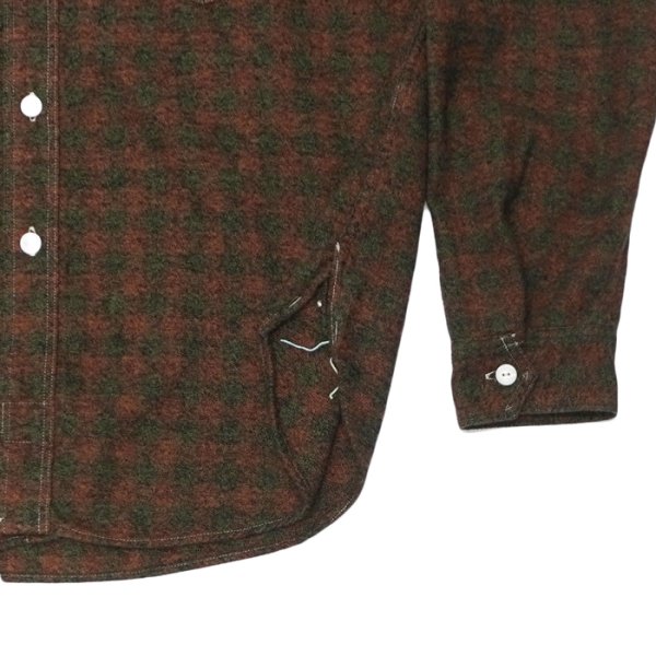 画像5: Post O'Alls(ポストオーバーオールズ)St.Louis(セント・ルイス)”Cotton Flannel Plaid" / Orange Block(オレンジ ブロックチェック) (5)