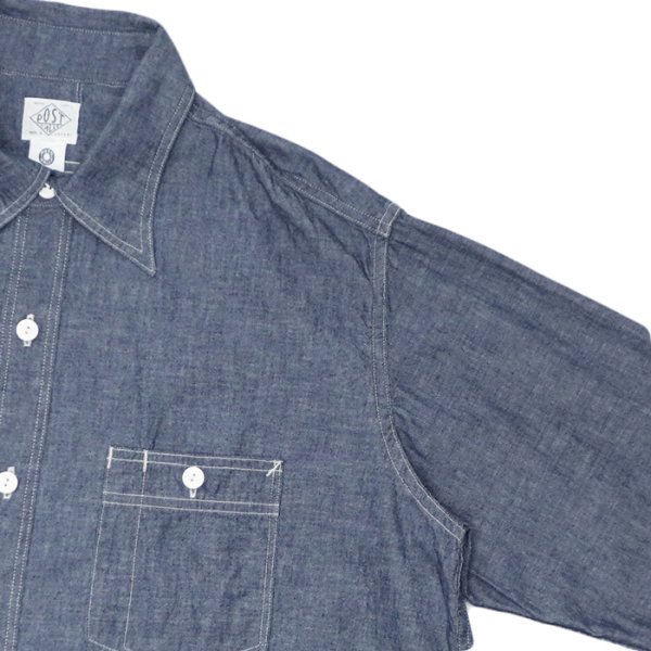 画像4: Post O'Alls（ポストオーバーオールズ）St.Louis（セント・ルイス）”Chambray" / Indigo（インディゴ） (4)