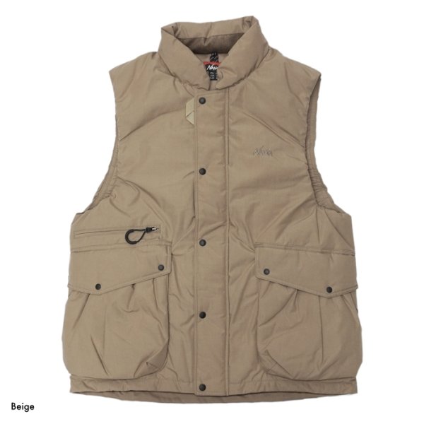 画像4: NANGA(ナンガ)HINOC DOWN VEST(ヒノックダウンベスト)/ Charcoal(チャコール)・Beige(ベージュ) (4)