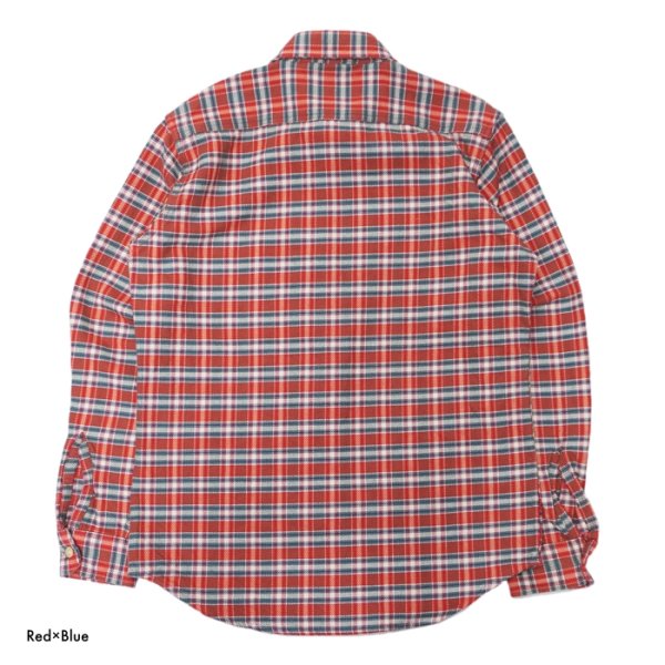 画像3: CAMCO（カムコ）Heavy Wight Flannel Shirt（ヘビーウエイト フランネルシャツ）/ Red×Blue　（ブルー）・Green×Blue（ブルー） (3)