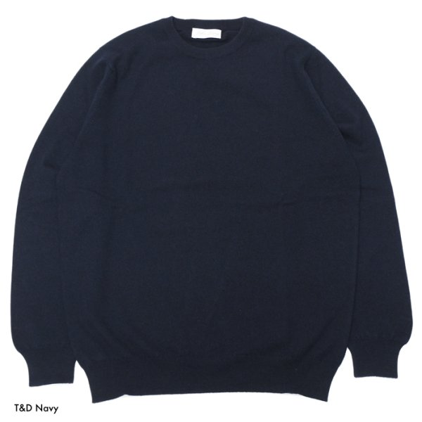 画像2: John Laing(ジョンレイン)CASHMERE KNIT WEAR CREW NECK(カシミヤニットウェアクルーネック)"21G 1PLY" / 4Colors(全4色展開) (2)