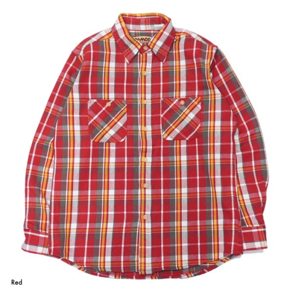 画像2: CAMCO(カムコ)Heavy Wight Flannel Shirt(ヘビーウエイト フランネルシャツ)/ Grey(グレー)・Red(レッド)・Blue(ブルー) (2)