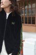 画像9: 【PointUp10%11/10迄】NEEDLES(ニードルズ)Rib Collar Track Jacket(リブカラートラックジャケット)"C/PE Velour" / Black(ブラック) (9)