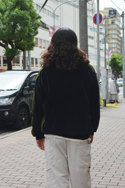 画像10: 【PointUp10%11/10迄】NEEDLES(ニードルズ)Rib Collar Track Jacket(リブカラートラックジャケット)"C/PE Velour" / Black(ブラック) (10)