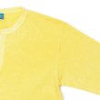 画像4: Good On(グッドオン)Long Sleeve Henley Neck Tee(ロングスリーブヘンリーネックTシャツ)"Pigment Dye" / Straw(ストロー) (4)