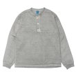 画像1: Good On(グッドオン)Long Sleeve Heavy Henley Neck Tee(ロングスリーブヘビーヘンリーネックTシャツ)"Pigment Dye" / Ash(アッシュ) (1)