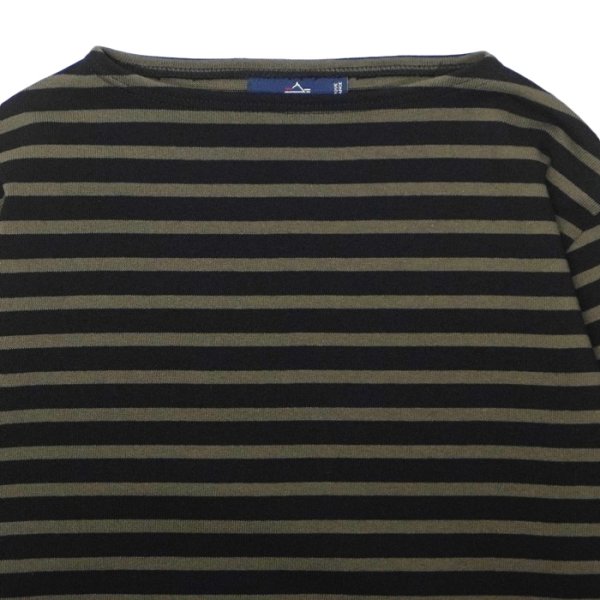 画像3: SAINT JAMES（セントジェームス）OUESSANT（ウエッソン）/ NOIR×TOURBE（ブラック×カーキ） (3)