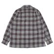 画像2: ＜30％OFF＞*A VONTADE（アボンタージ）Wool Plaid Open Color Shirt（ウールプレイドオープンカラーシャツ）/ Grey×Red（グレー×レッド）※Sサイズのみ (2)