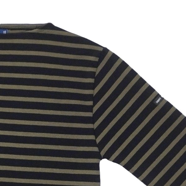 画像4: SAINT JAMES（セントジェームス）OUESSANT（ウエッソン）/ NOIR×TOURBE（ブラック×カーキ） (4)