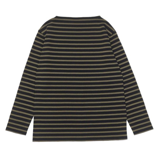 画像2: SAINT JAMES（セントジェームス）OUESSANT（ウエッソン）/ NOIR×TOURBE（ブラック×カーキ） (2)