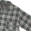 画像4: ＜30％OFF＞*A VONTADE（アボンタージ）Wool Plaid Open Color Shirt（ウールプレイドオープンカラーシャツ）/ Grey×Green（グレー×グリーン） (4)