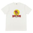 画像1: BARNS OUTFITTERS (バーンズアウトフィッターズ) "STANDARD" TSURI-AMI Crew Print T-Shirt (吊り編みクループリントTシャツ)"BIG-SUN" / White（ホワイト） (1)