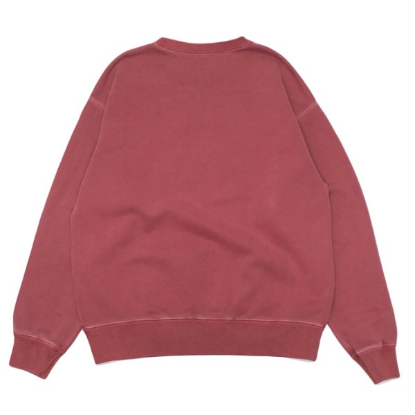 画像2: BARNS OUTFITTERS (バーンズアウトフィッターズ)Super Heavy Weight  Sweat Shirt(スーパーヘビーウェイトスウェットシャツ)"Calfornia Dreamin'" / Red Earth(レッドアース) (2)