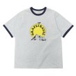 画像1: BARNS OUTFITTERS (バーンズアウトフィッターズ) Ringer Print Tee Shirt(リンガープリントTシャツ)”GARPEFLUITE?/ Grey (グレー) (1)