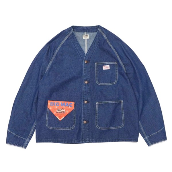 画像1: BARNS OUTFITTERS×BIG MAC(バーンズアウトフィッターズ×ビックマック)Denim Engineers Jacket(デニムエンジニアーズジャケット) / Indigo(インディゴ) (1)