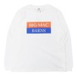 画像1: BARNS OUTFITTERS×BIG MAC(バーンズアウトフィッターズ×ビックマック) L/S T-Shirt(ロングスリーブTシャツ)"Pigment Dye" / White(ホワイト) (1)