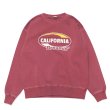 画像1: BARNS OUTFITTERS (バーンズアウトフィッターズ)Super Heavy Weight  Sweat Shirt(スーパーヘビーウェイトスウェットシャツ)"Calfornia Dreamin'" / Red Earth(レッドアース) (1)