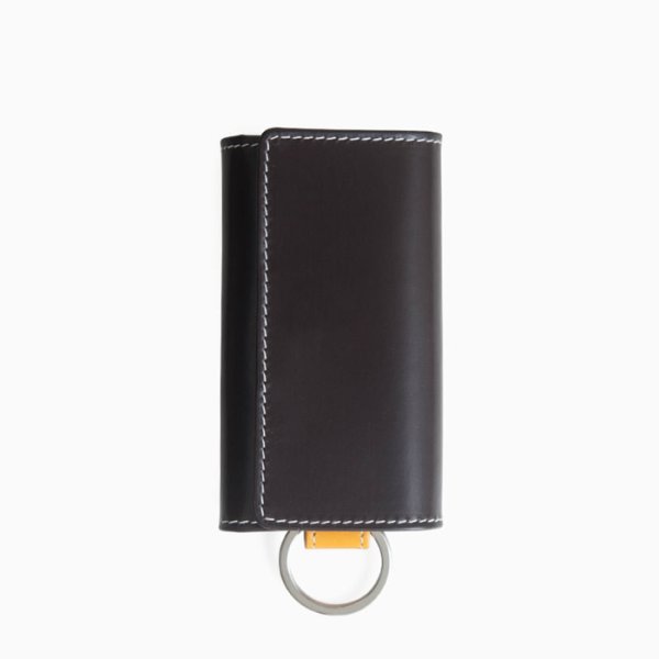 画像1: Whitehouse Cox（ホワイトハウスコックス）S9692 Key Case with Ring（キーケース）/Espresso×Yellow（エスプレッソ×イエロー） (1)