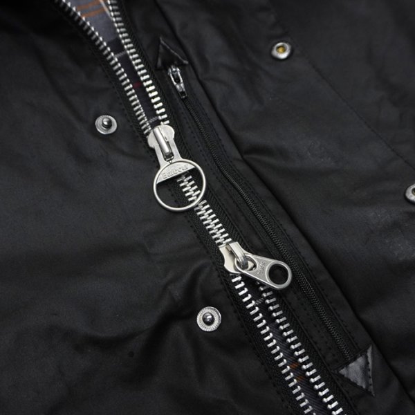 画像7: Barbour(バブァー)TRANSPORT WAX JACKET(トランスポートワックスジャケット)"Wax Cotton" / Black(ブラック) (7)