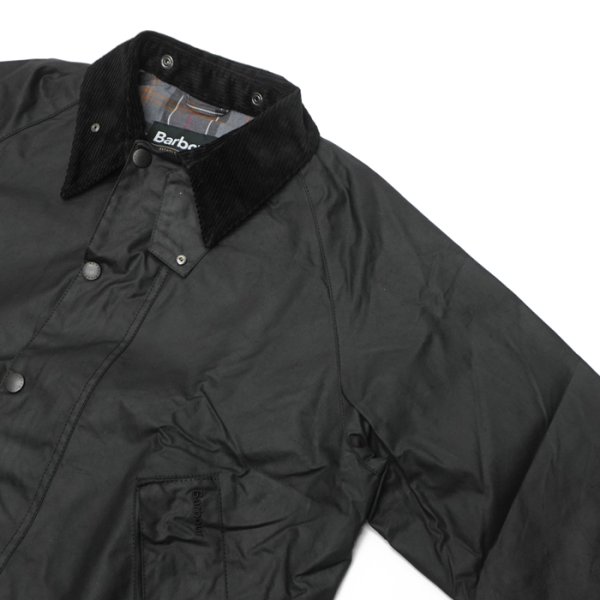 画像4: Barbour(バブァー)TRANSPORT WAX JACKET(トランスポートワックスジャケット)"Wax Cotton" / Black(ブラック) (4)