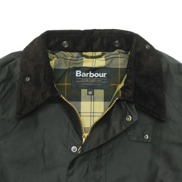 画像3: Barbour(バブァー)TRANSPORT WAX JACKET(トランスポートワックスジャケット)"Wax Cotton" / Sage(セージ) (3)
