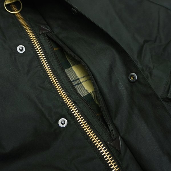 画像7: Barbour(バブァー)TRANSPORT WAX JACKET(トランスポートワックスジャケット)"Wax Cotton" / Sage(セージ) (7)