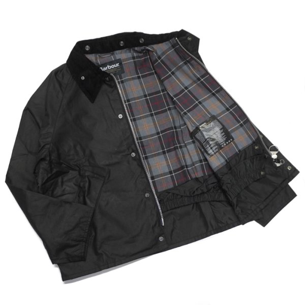 画像9: Barbour(バブァー)TRANSPORT WAX JACKET(トランスポートワックスジャケット)"Wax Cotton" / Black(ブラック) (9)
