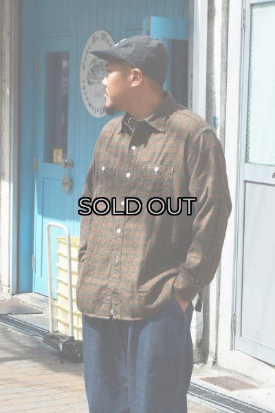 画像8: Post O'Alls（ポストオーバーオールズ）St.Louis（セント・ルイス）”Cotton Flannel Plaid" / Orange Block（オレンジ ブロックチェック） (8)