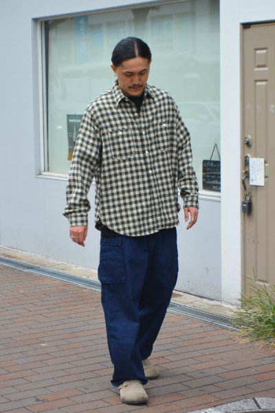 画像9: Post O'Alls(ポストオーバーオールズ)St.Louis(セント・ルイス)”Cotton Flannel Plaid" / Grey Block(グレー ブロックチェック) (9)