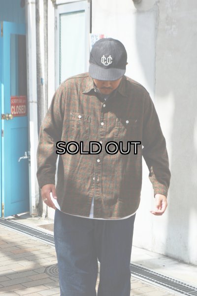 画像7: Post O'Alls（ポストオーバーオールズ）St.Louis（セント・ルイス）”Cotton Flannel Plaid" / Orange Block（オレンジ ブロックチェック） (7)