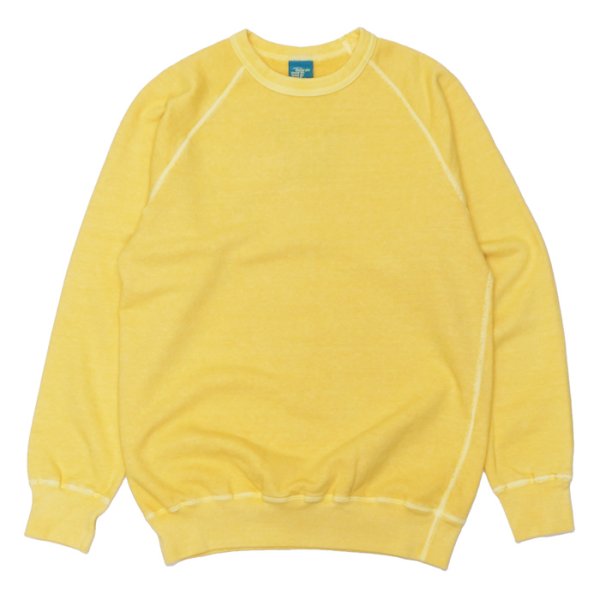 画像1: Good On（グッドオン）Raglan Crew Sweat（ラグランクルースウェット）"Pigment Dye" / Straw（ストロー） (1)