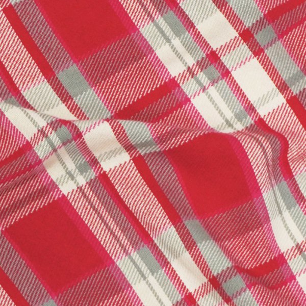 画像6: BARNS OUTFITTERS×BIG MAC（バーンズアウトフィッターズ×ビックマック）Flannel L/S Shirt（フランネルロングスリーブシャツ） / Red（レッド） (6)