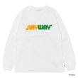 画像2: ＜30%OFF＞Sloppy Supply（スラッピーサプライ）Long Sleeve Print Tee（ロングスリーブプリントTシャツ）"ANYWAY" / White（ホワイト）・Black（ブラック） (2)