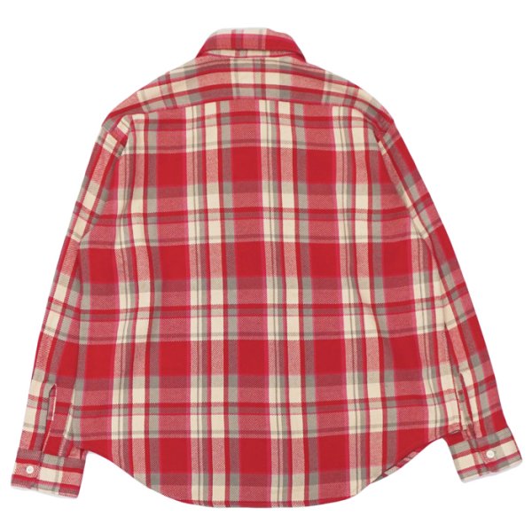画像2: BARNS OUTFITTERS×BIG MAC（バーンズアウトフィッターズ×ビックマック）Flannel L/S Shirt（フランネルロングスリーブシャツ） / Red（レッド） (2)