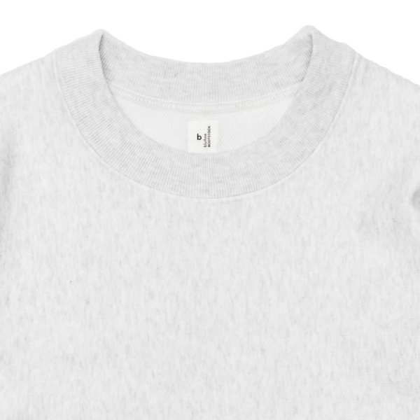 画像3: blurhms ROOTSTOCK（ブラームスルーツストック）Soft&Hard Sweat Crew Neck Pullover（ソフト&ハードスウェットクルーネックプルオーバー）/ Heather White（ヘザーホワイト） (3)