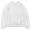 画像1: blurhms ROOTSTOCK（ブラームスルーツストック）Soft&Hard Sweat Crew Neck Pullover（ソフト&ハードスウェットクルーネックプルオーバー）/ Heather White（ヘザーホワイト） (1)