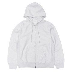 blurhms ROOTSTOCK（ブラームスルーツストック）Soft&Hard Sweat Hoodie Zip（ソフト&ハードスウェットフーディジップ）/ Heather White（ヘザーホワイト）