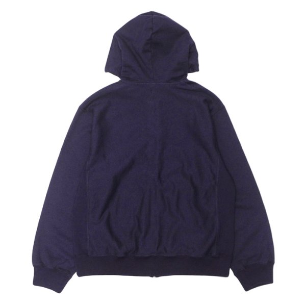 画像2: ＜20%OFF＞blurhms ROOTSTOCK（ブラームスルーツストック）Soft&Hard Sweat Hoodie Zip（ソフト&ハードスウェットフーディジップ）/ Dark Purple（ダークパープル） (2)