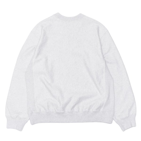 画像2: blurhms ROOTSTOCK（ブラームスルーツストック）Soft&Hard Sweat Crew Neck Pullover（ソフト&ハードスウェットクルーネックプルオーバー）/ Heather White（ヘザーホワイト） (2)