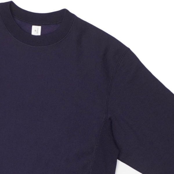 画像4: blurhms ROOTSTOCK（ブラームスルーツストック）Soft&Hard Sweat Crew Neck Pullover（ソフト&ハードスウェットクルーネックプルオーバー）/ Dark Purple（ダークパープル） (4)